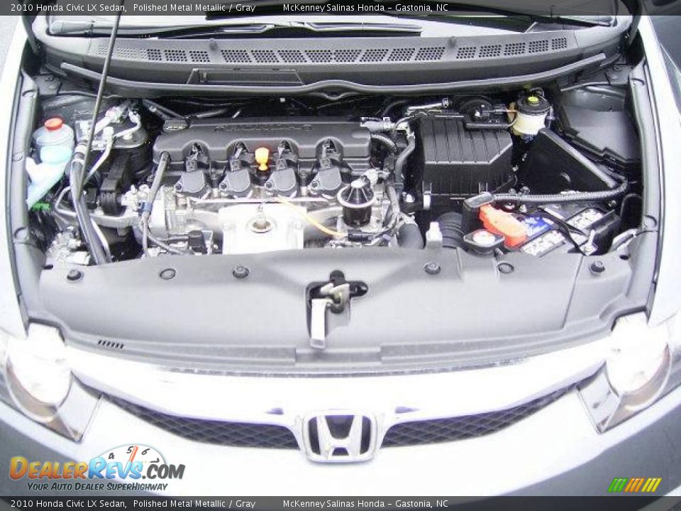 2010 Honda Civic LX Sedan Polished Metal Metallic / Gray Photo #19
