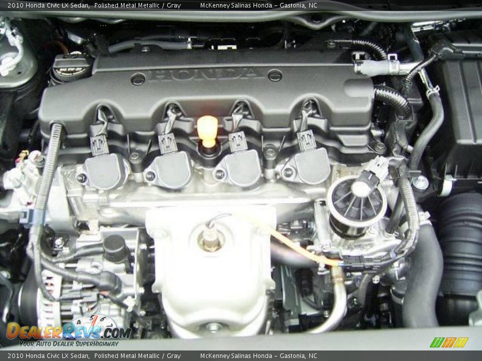 2010 Honda Civic LX Sedan Polished Metal Metallic / Gray Photo #20