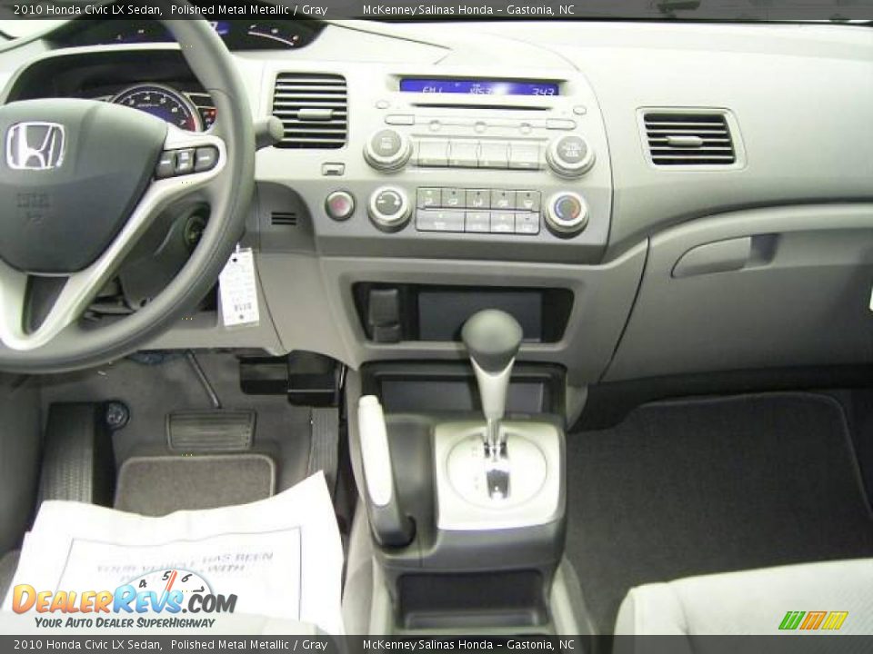 2010 Honda Civic LX Sedan Polished Metal Metallic / Gray Photo #22