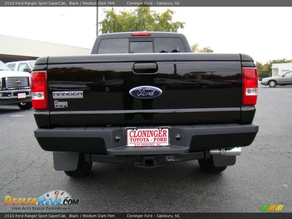 2010 Ford Ranger Sport SuperCab Black / Medium Dark Flint Photo #4