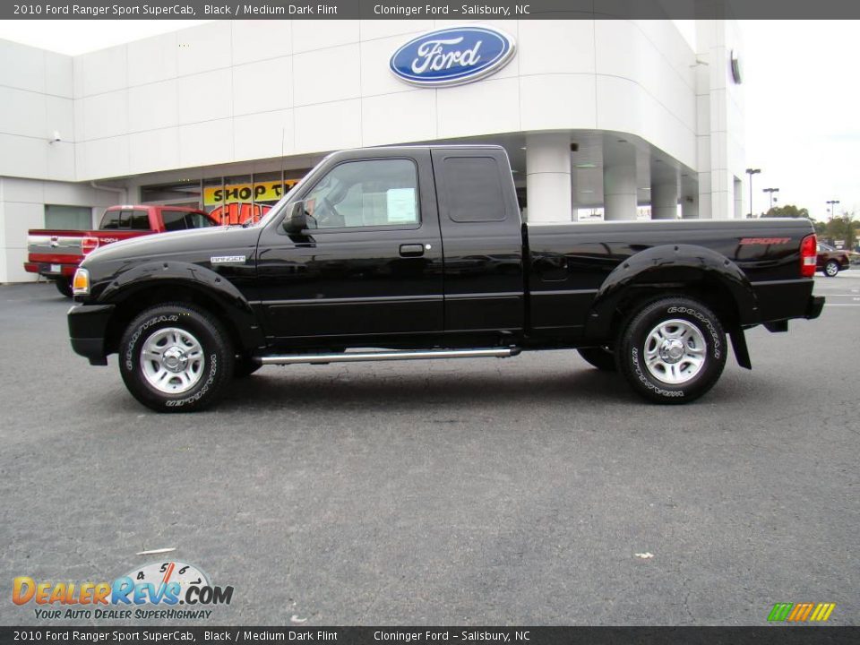 2010 Ford Ranger Sport SuperCab Black / Medium Dark Flint Photo #5