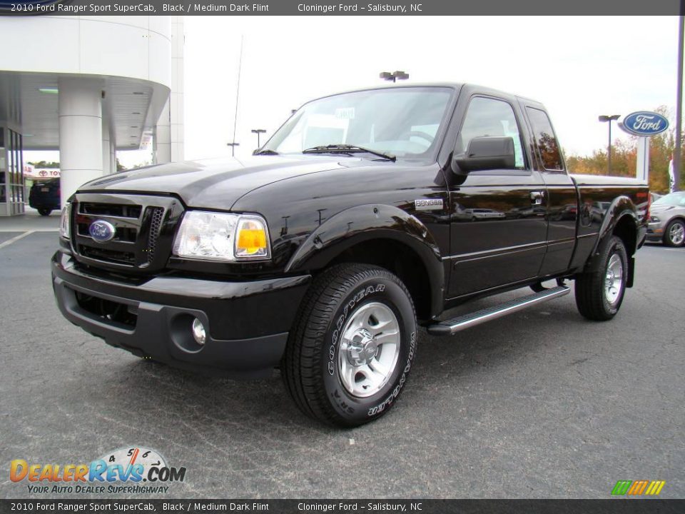 2010 Ford Ranger Sport SuperCab Black / Medium Dark Flint Photo #6