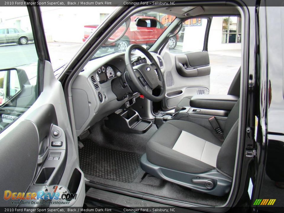 2010 Ford Ranger Sport SuperCab Black / Medium Dark Flint Photo #8