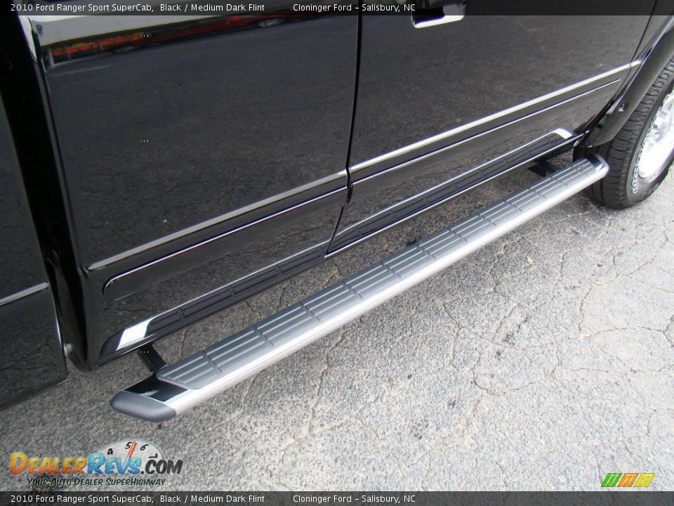 2010 Ford Ranger Sport SuperCab Black / Medium Dark Flint Photo #13