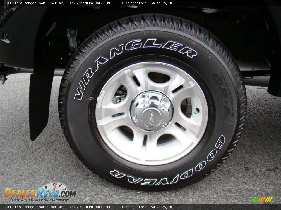 2010 Ford Ranger Sport SuperCab Black / Medium Dark Flint Photo #14