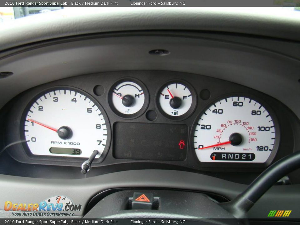 2010 Ford Ranger Sport SuperCab Black / Medium Dark Flint Photo #17