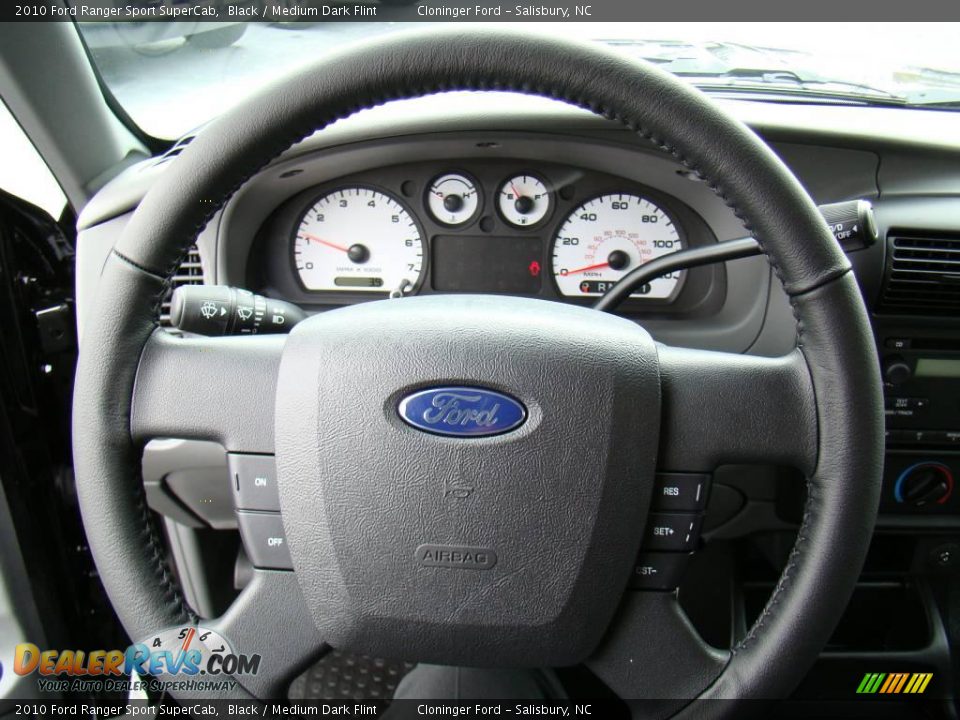 2010 Ford Ranger Sport SuperCab Black / Medium Dark Flint Photo #18