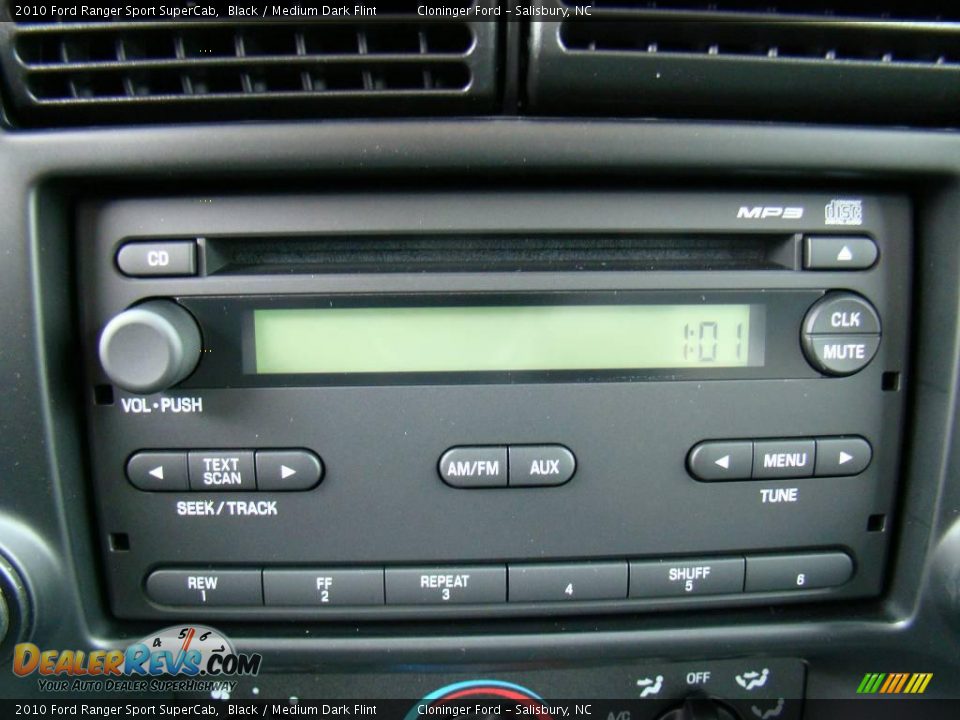 2010 Ford Ranger Sport SuperCab Black / Medium Dark Flint Photo #19