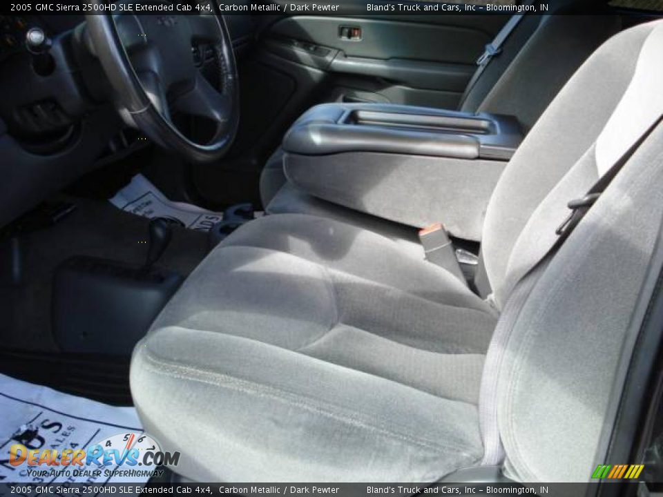 2005 GMC Sierra 2500HD SLE Extended Cab 4x4 Carbon Metallic / Dark Pewter Photo #4