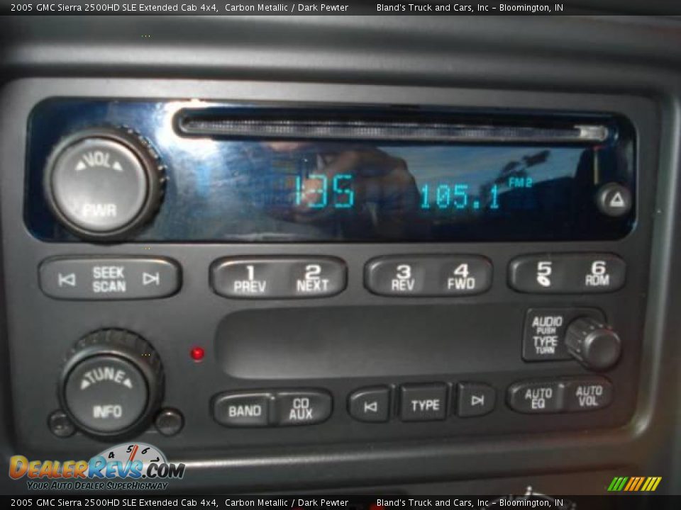 2005 GMC Sierra 2500HD SLE Extended Cab 4x4 Carbon Metallic / Dark Pewter Photo #18