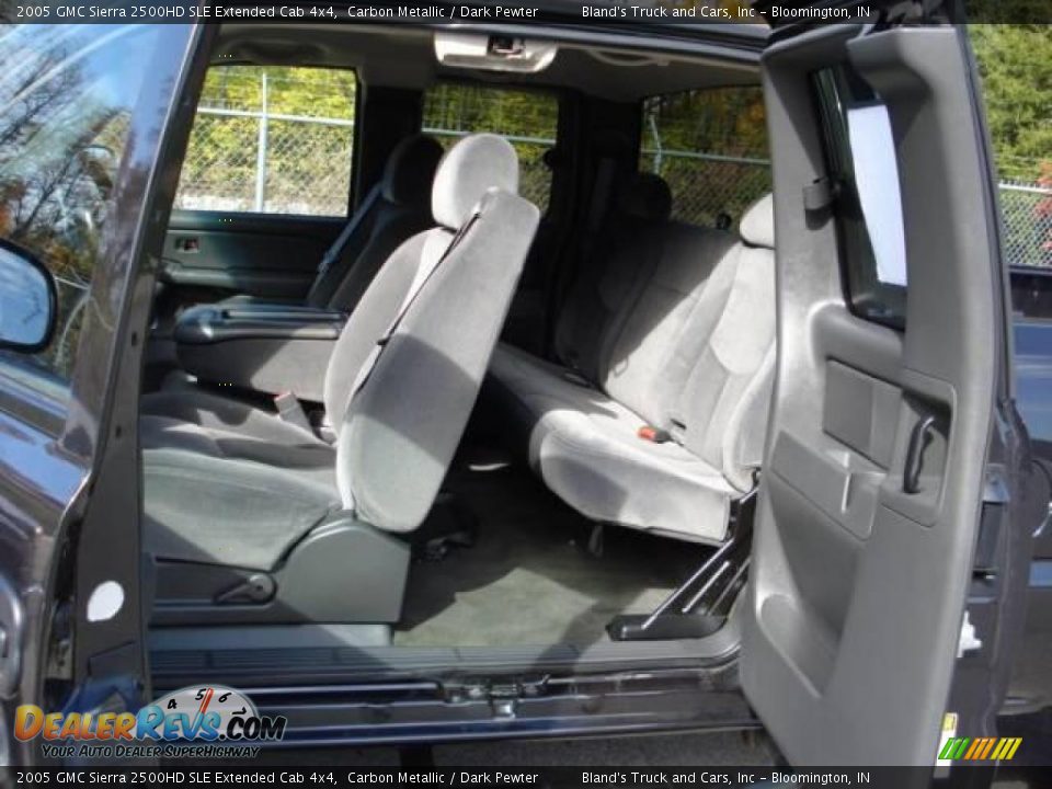 2005 GMC Sierra 2500HD SLE Extended Cab 4x4 Carbon Metallic / Dark Pewter Photo #21