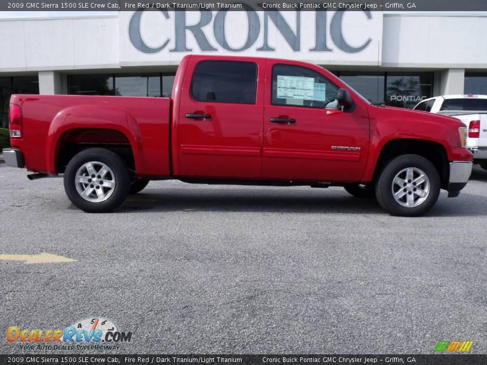 2009 GMC Sierra 1500 SLE Crew Cab Fire Red / Dark Titanium/Light Titanium Photo #1