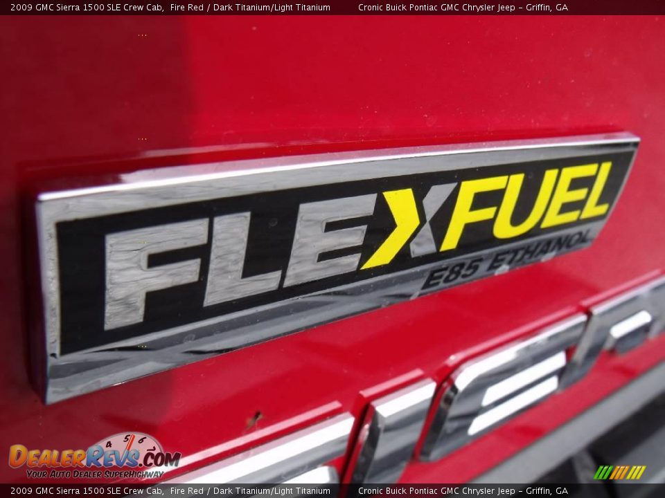 2009 GMC Sierra 1500 SLE Crew Cab Fire Red / Dark Titanium/Light Titanium Photo #9