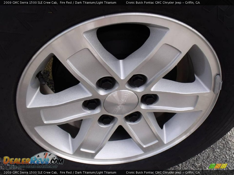 2009 GMC Sierra 1500 SLE Crew Cab Fire Red / Dark Titanium/Light Titanium Photo #10