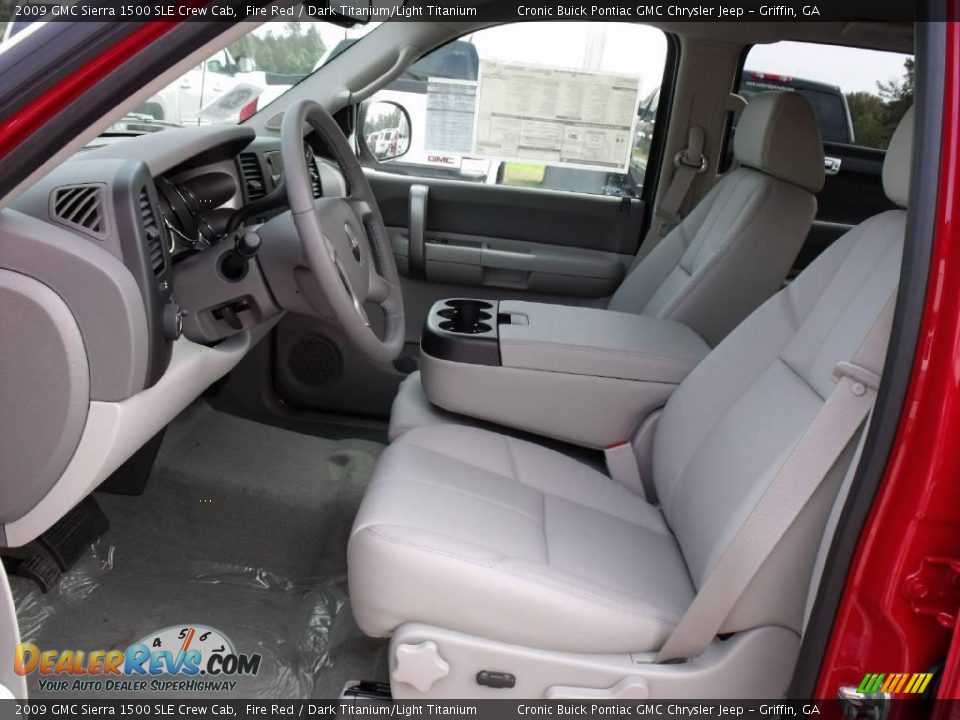 2009 GMC Sierra 1500 SLE Crew Cab Fire Red / Dark Titanium/Light Titanium Photo #12