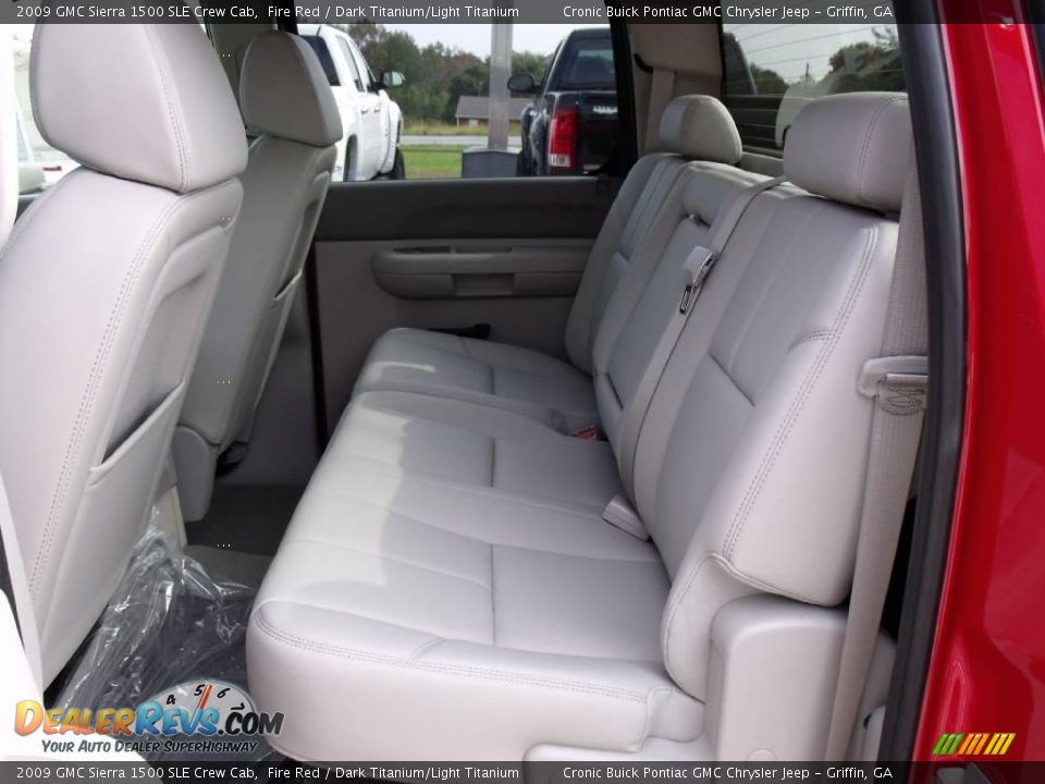 2009 GMC Sierra 1500 SLE Crew Cab Fire Red / Dark Titanium/Light Titanium Photo #13