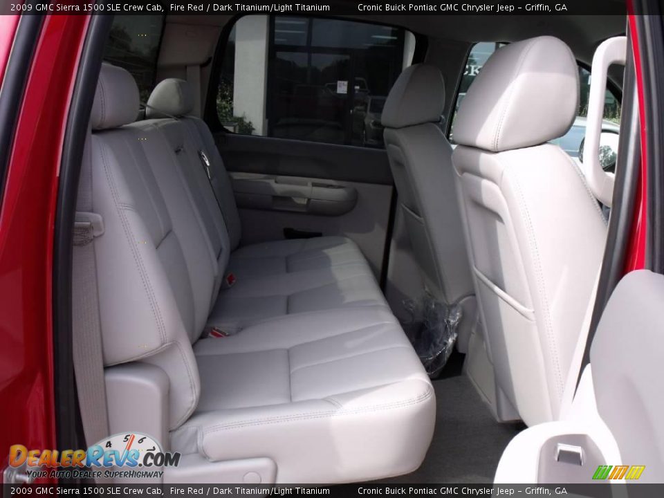 2009 GMC Sierra 1500 SLE Crew Cab Fire Red / Dark Titanium/Light Titanium Photo #14