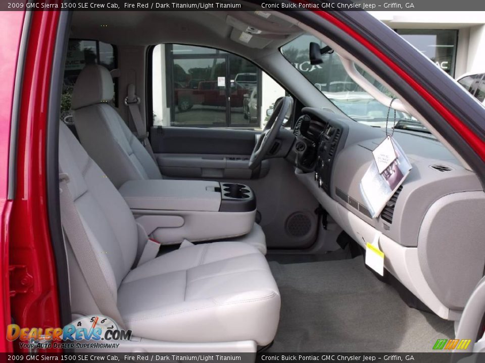2009 GMC Sierra 1500 SLE Crew Cab Fire Red / Dark Titanium/Light Titanium Photo #15