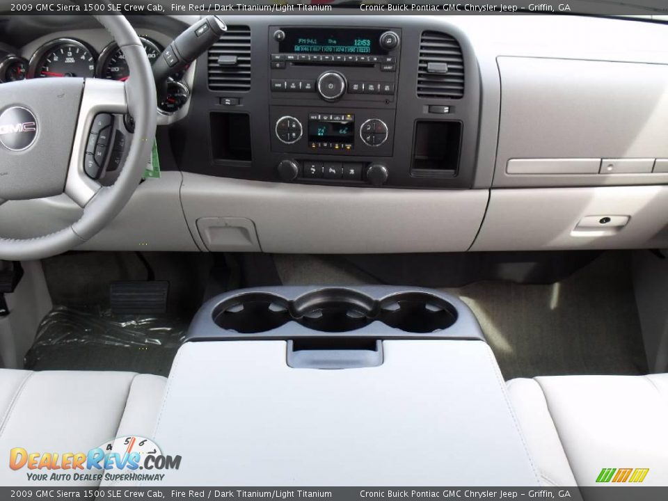 2009 GMC Sierra 1500 SLE Crew Cab Fire Red / Dark Titanium/Light Titanium Photo #16