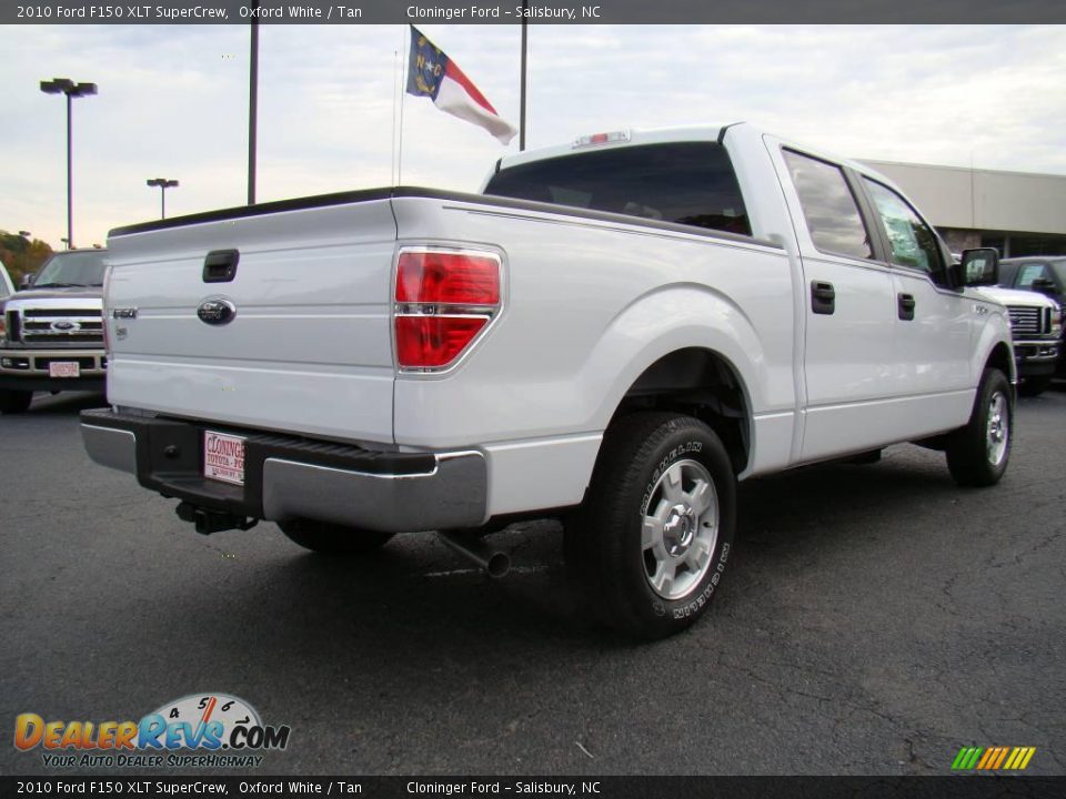2010 Ford F150 XLT SuperCrew Oxford White / Tan Photo #3