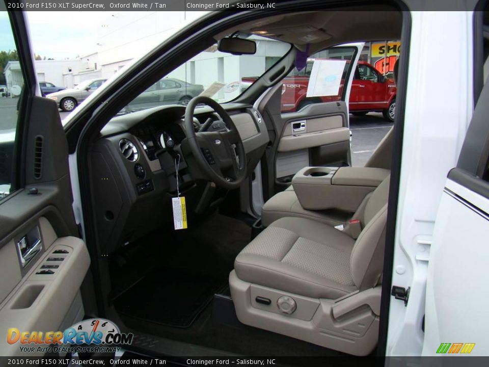 2010 Ford F150 XLT SuperCrew Oxford White / Tan Photo #8
