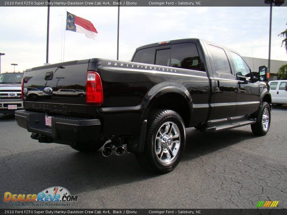 2010 Ford F250 Super Duty Harley-Davidson Crew Cab 4x4 Black / Ebony Photo #3