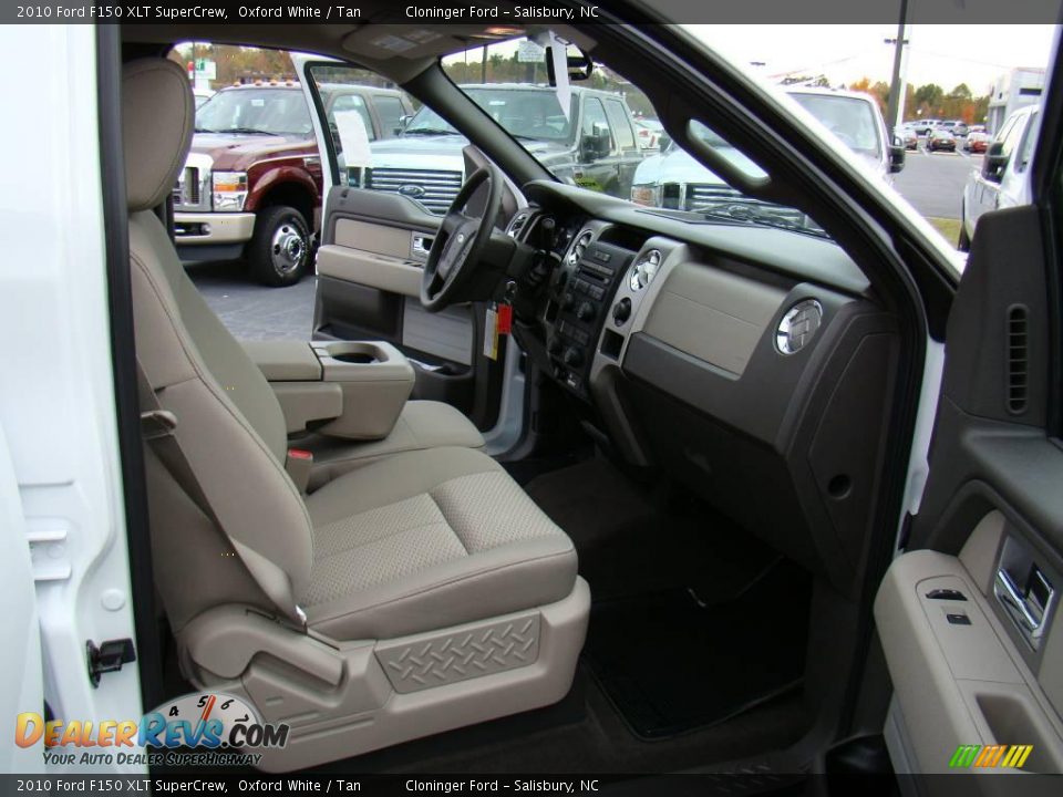 2010 Ford F150 XLT SuperCrew Oxford White / Tan Photo #12