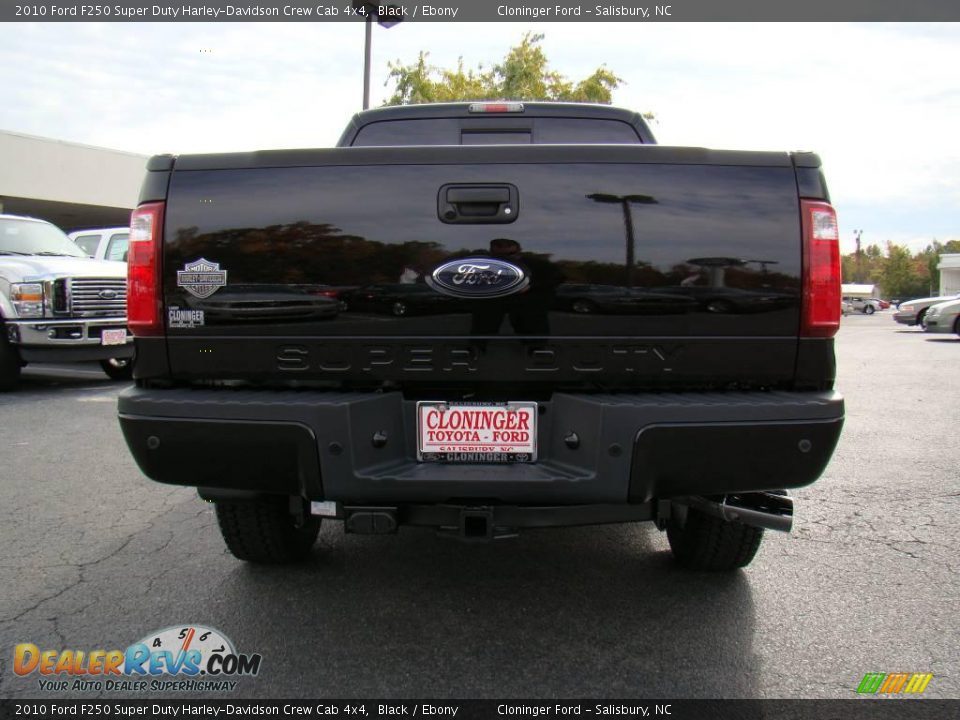 2010 Ford F250 Super Duty Harley-Davidson Crew Cab 4x4 Black / Ebony Photo #4