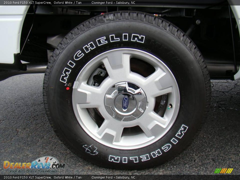 2010 Ford F150 XLT SuperCrew Oxford White / Tan Photo #15
