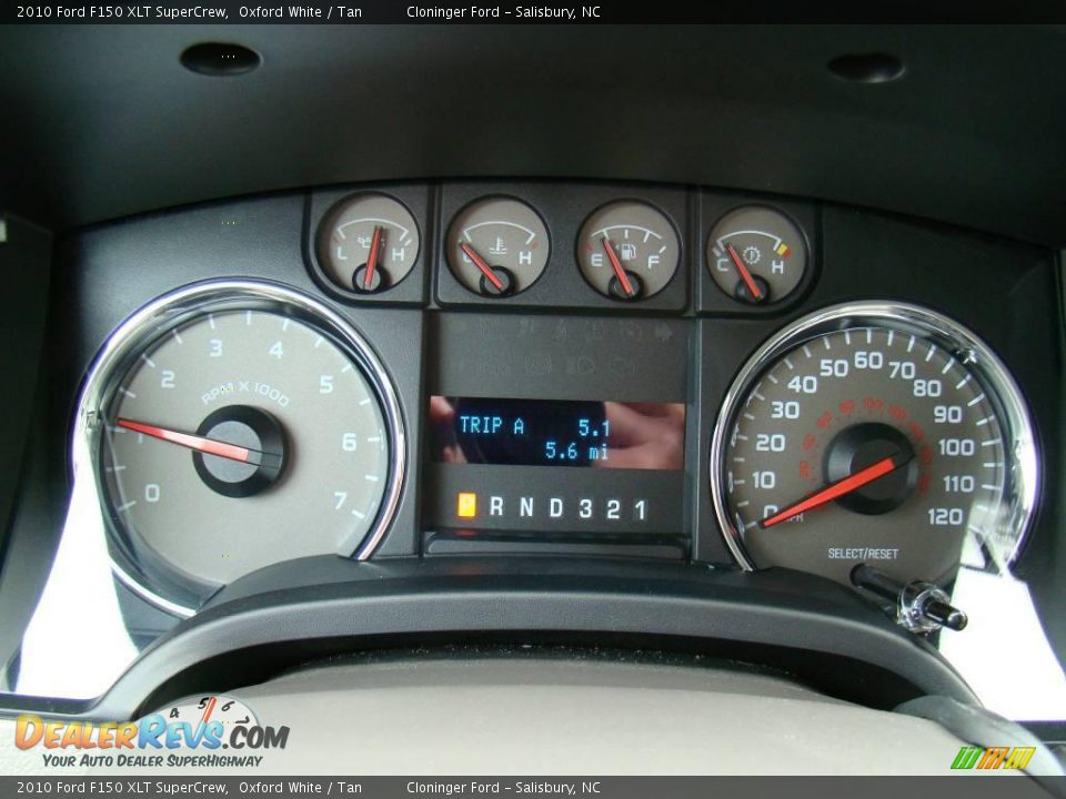 2010 Ford F150 XLT SuperCrew Oxford White / Tan Photo #18
