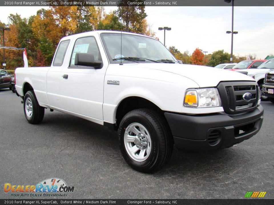 2010 Ford Ranger XL SuperCab Oxford White / Medium Dark Flint Photo #1