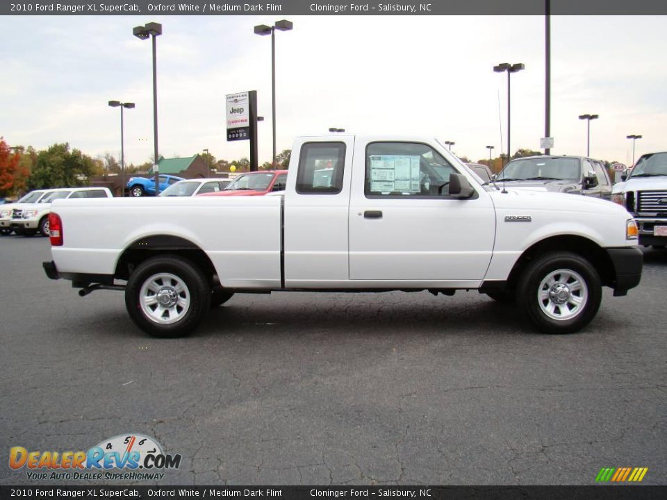 2010 Ford Ranger XL SuperCab Oxford White / Medium Dark Flint Photo #2