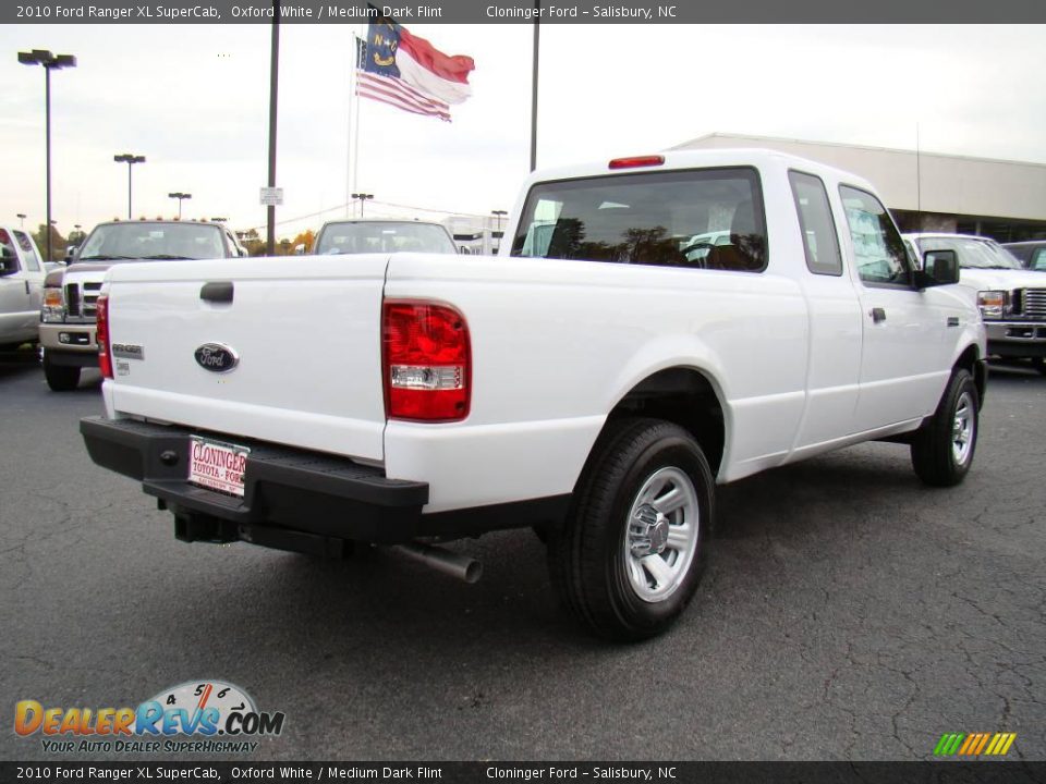 2010 Ford Ranger XL SuperCab Oxford White / Medium Dark Flint Photo #3