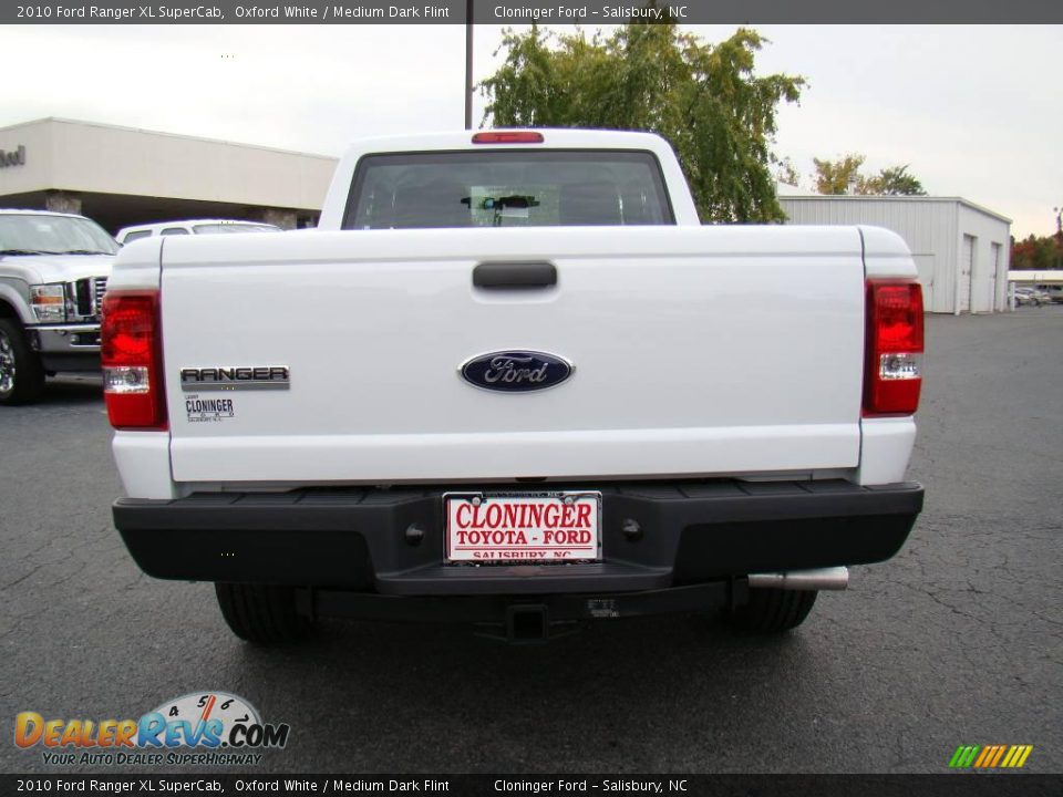 2010 Ford Ranger XL SuperCab Oxford White / Medium Dark Flint Photo #4