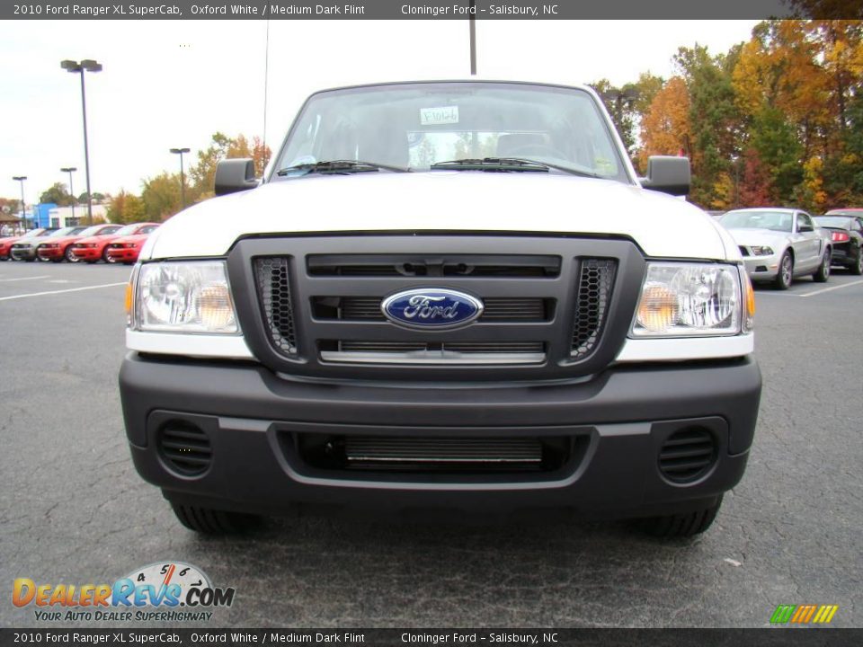 2010 Ford Ranger XL SuperCab Oxford White / Medium Dark Flint Photo #7