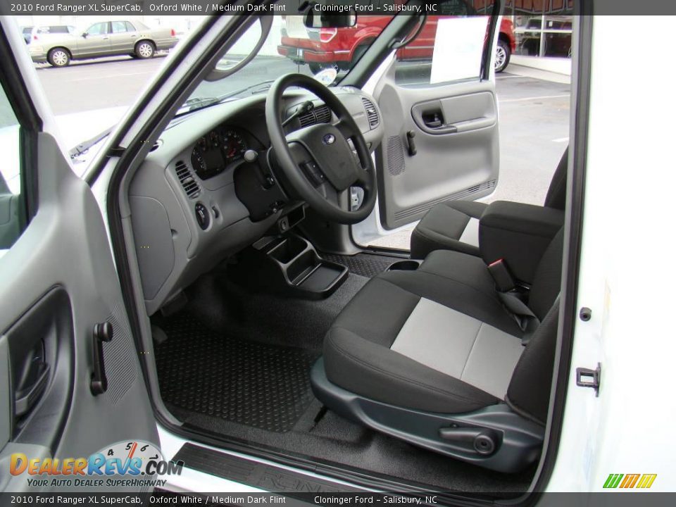 2010 Ford Ranger XL SuperCab Oxford White / Medium Dark Flint Photo #8