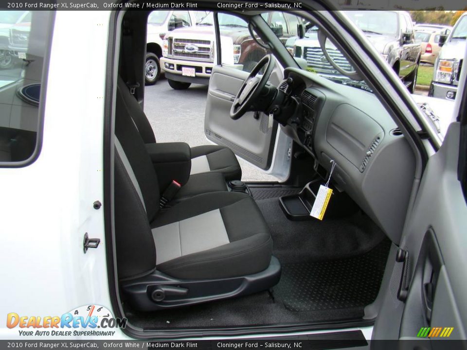 2010 Ford Ranger XL SuperCab Oxford White / Medium Dark Flint Photo #10