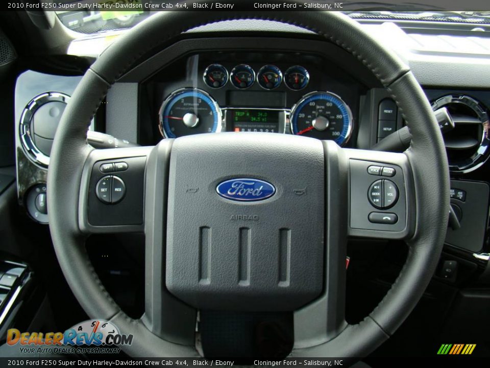 2010 Ford F250 Super Duty Harley-Davidson Crew Cab 4x4 Black / Ebony Photo #24