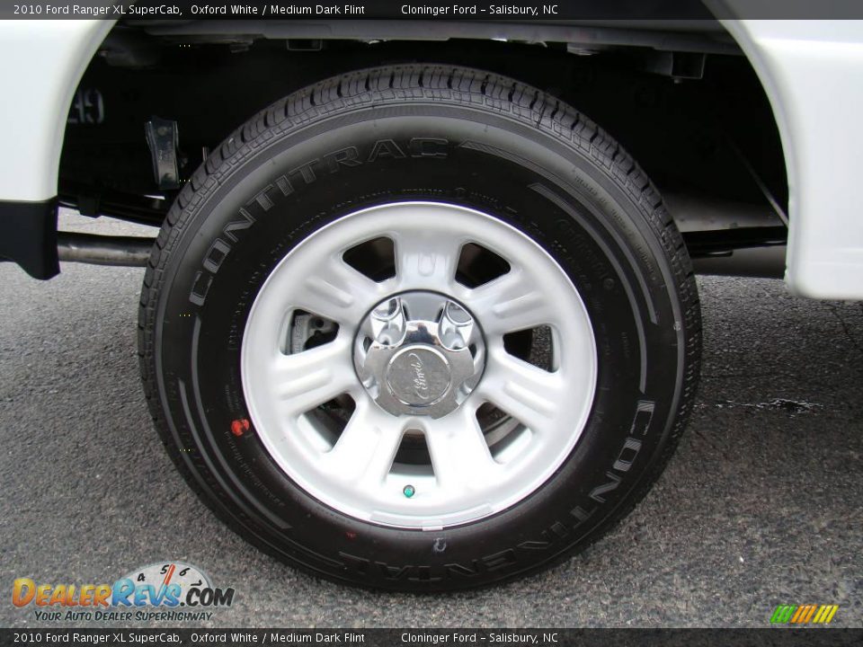 2010 Ford Ranger XL SuperCab Oxford White / Medium Dark Flint Photo #13