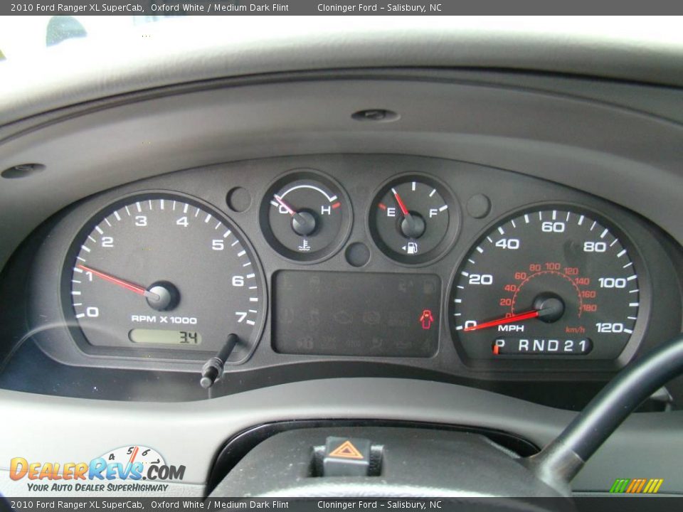 2010 Ford Ranger XL SuperCab Oxford White / Medium Dark Flint Photo #16