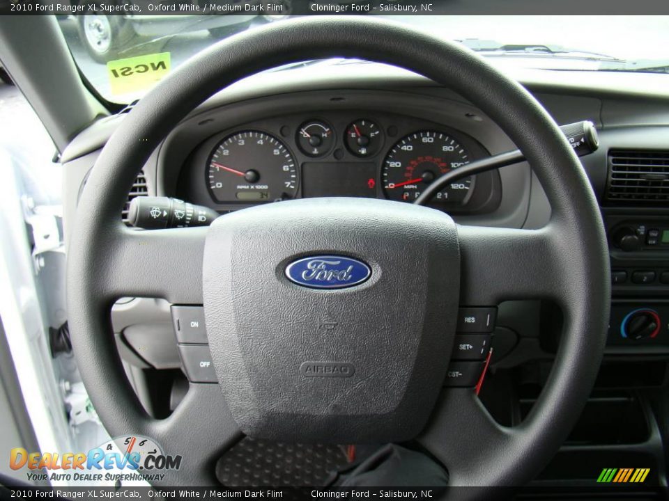 2010 Ford Ranger XL SuperCab Oxford White / Medium Dark Flint Photo #17