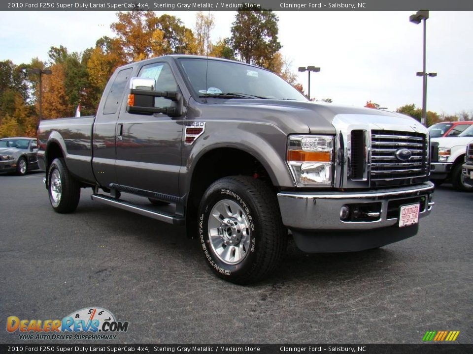 2010 Ford F250 Super Duty Lariat SuperCab 4x4 Sterling Gray Metallic / Medium Stone Photo #1