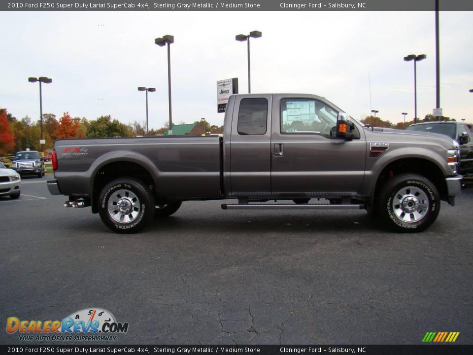 2010 Ford F250 Super Duty Lariat SuperCab 4x4 Sterling Gray Metallic / Medium Stone Photo #2