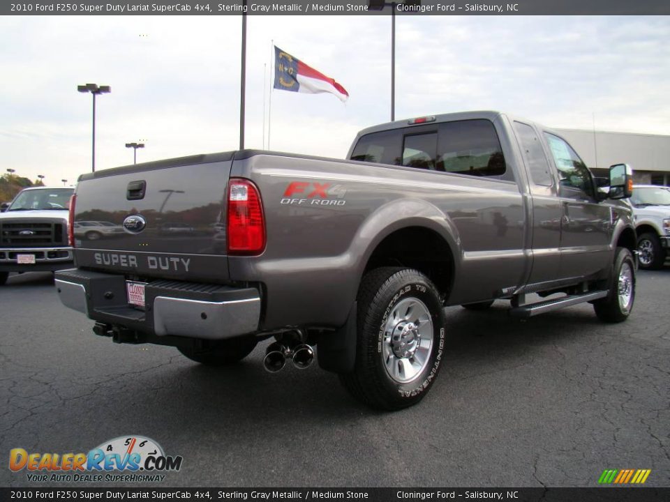 2010 Ford F250 Super Duty Lariat SuperCab 4x4 Sterling Gray Metallic / Medium Stone Photo #3