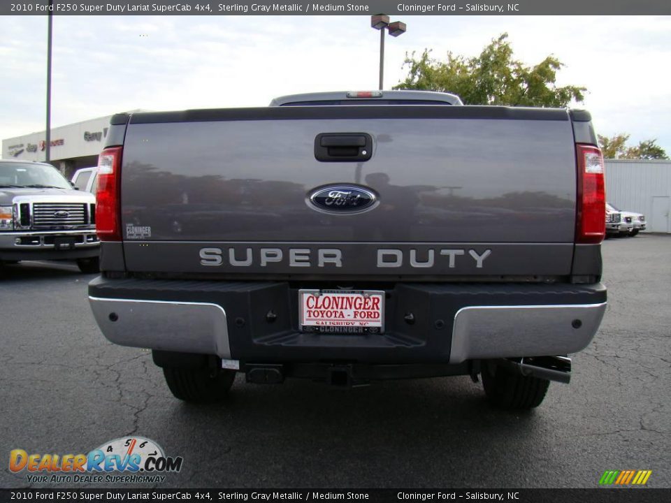 2010 Ford F250 Super Duty Lariat SuperCab 4x4 Sterling Gray Metallic / Medium Stone Photo #4