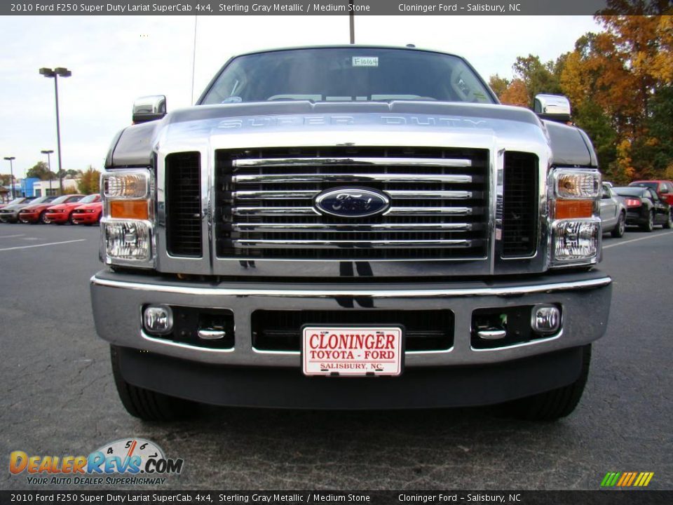 2010 Ford F250 Super Duty Lariat SuperCab 4x4 Sterling Gray Metallic / Medium Stone Photo #7