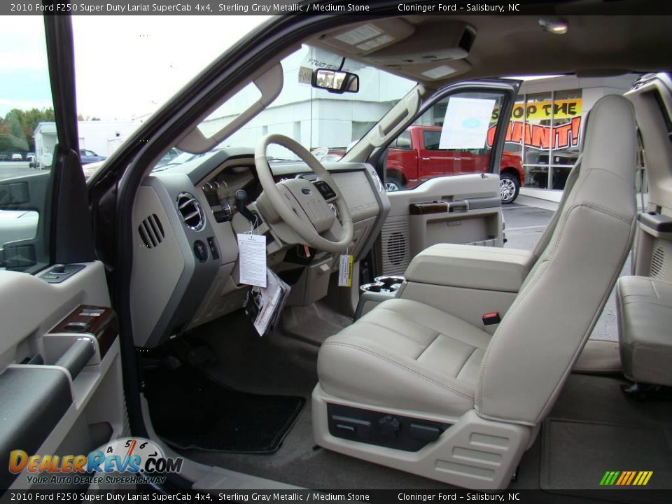 2010 Ford F250 Super Duty Lariat SuperCab 4x4 Sterling Gray Metallic / Medium Stone Photo #8