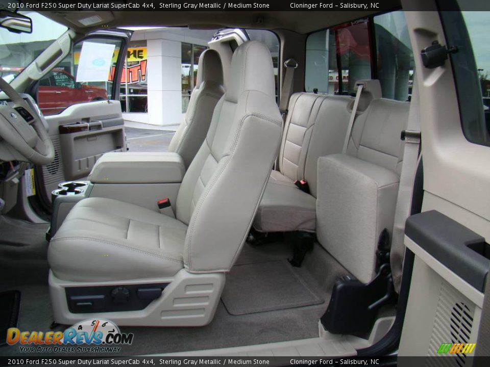 2010 Ford F250 Super Duty Lariat SuperCab 4x4 Sterling Gray Metallic / Medium Stone Photo #9