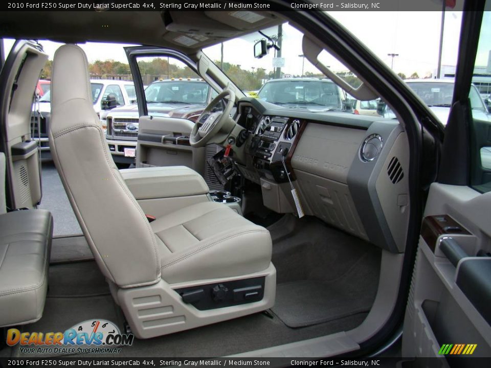 2010 Ford F250 Super Duty Lariat SuperCab 4x4 Sterling Gray Metallic / Medium Stone Photo #11