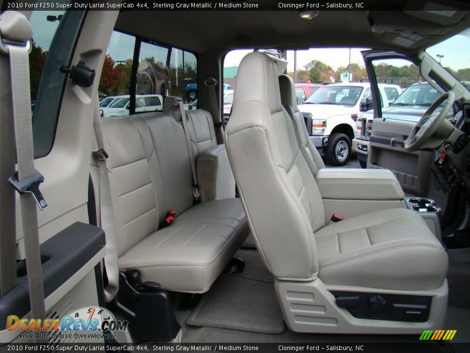 2010 Ford F250 Super Duty Lariat SuperCab 4x4 Sterling Gray Metallic / Medium Stone Photo #12